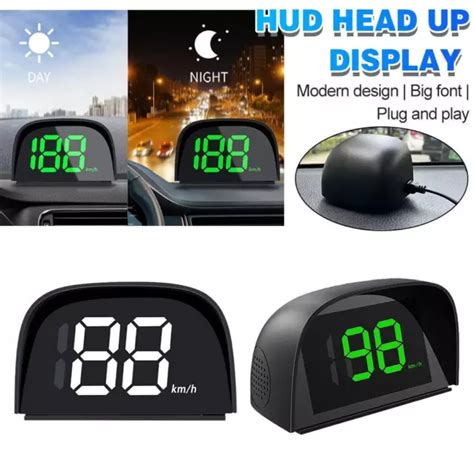 Car Digital Gps Speedo Speed Mph Hud Head Up Display Speedometer