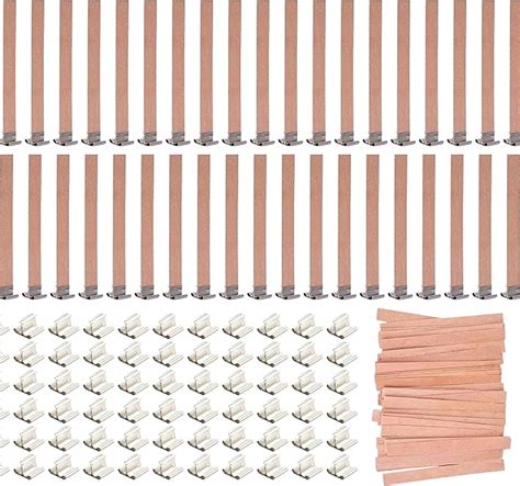 Amazon 200PCS Wicks Wooden Set For Candles 100 Wooden Wicks And