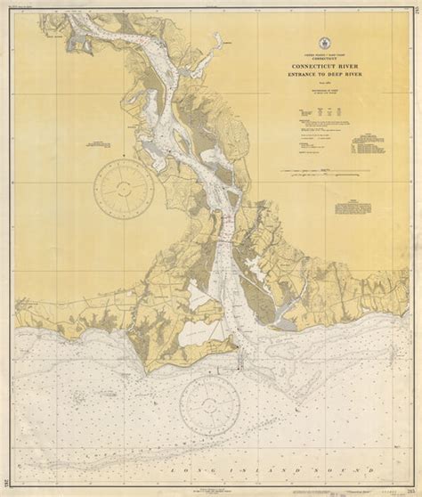 Connecticut River Historical Map 1937 – Nautical Chart Prints