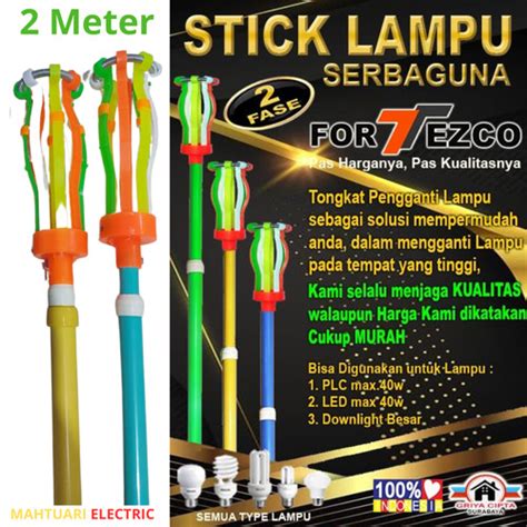 Jual Stik Lampu Stick Tongkat Pengganti Lampu Serba Guna 2 Meter 3