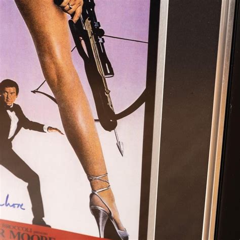 James Bond 007 For Your Eyes Only Poster Signed By Roger Moore For