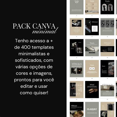 Pack Canva Minimal Eliza Araujo Hotmart