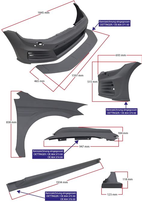 Oettinger Tcr Germany Street Karosseriebausatz Golf 7 5 Facelift 2017 Volkswagen