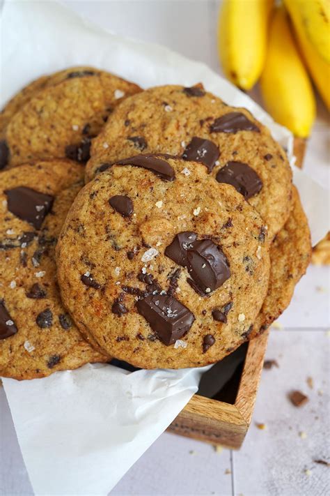 Einfache Bananen Chocolate Chip Cookies Bake To The Roots