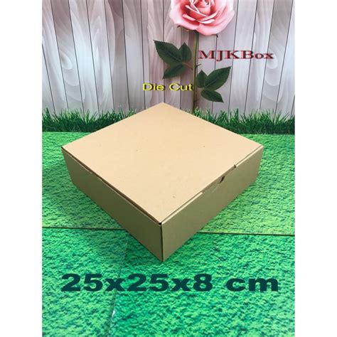 Jual Kardus Karton Box Uk 25x25x8cm Model Kardus Pizza Shopee Indonesia