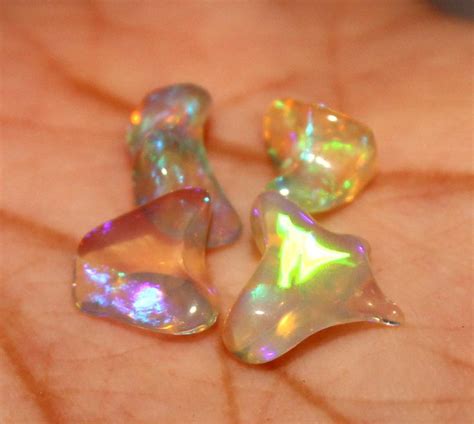 Ct Natural Ethiopian Fire Carvin Freeform Welo Opal Welo