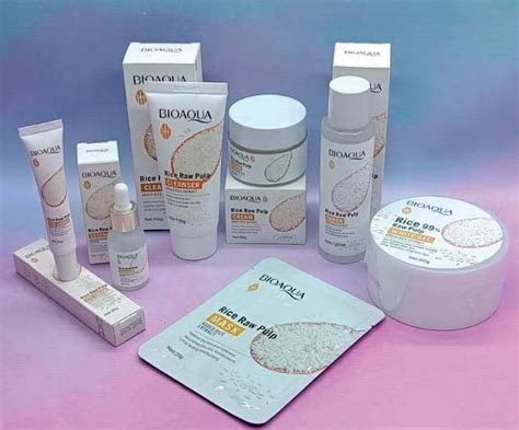 Kit Blanqueador De Arroz Bioaqua 7 Productos Majosalud