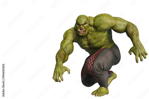 The Green Ogre Stock Illustration Adobe Stock