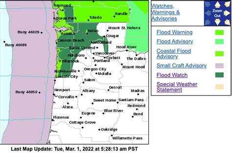 Regional Flood Watch Continues Through Tuesday Afternoon As Portland