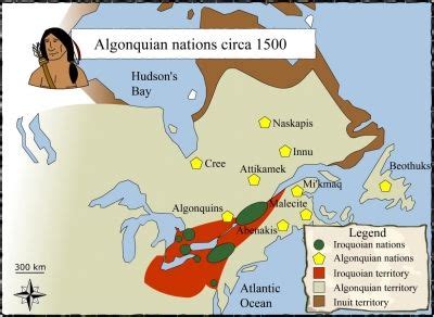 Algonquian Tribes Map