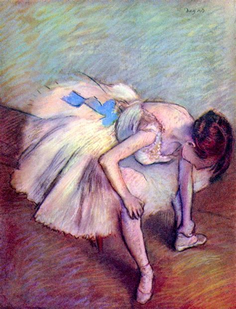 Edgar Degas Seated Dancer Adjusting Her Shoes SVETSLIK SI 100