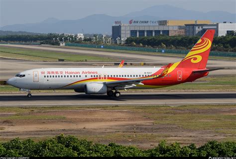 B 5137 Hainan Airlines Boeing 737 84P WL Photo By ZGGGRWY01 ID