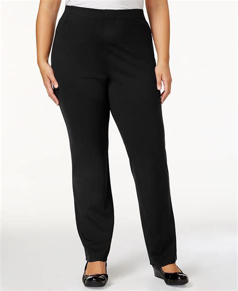 Karen Scott Plus Size Comfort Pants Created For Macys And Reviews Pants And Capris Plus Sizes