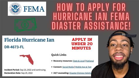 Full FEMA Disaster Assistance Application Walkthrough Federal