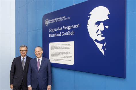 Memorial Plaque For Bernhard Gottlieb Unveiled At The University Clinic