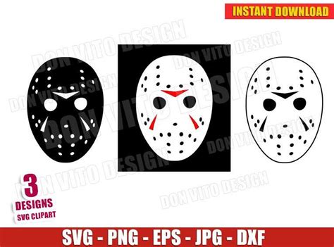 ⭐ Jason Mask Svg Cut File For Cricut And Silhouette Halloween Horror