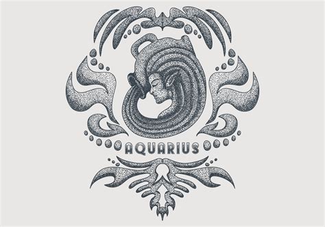 Aquarius Zodiac Sign Drawings