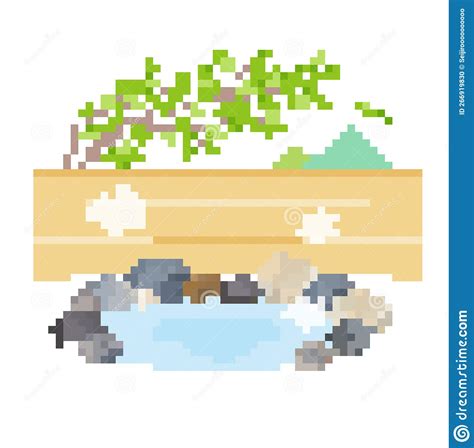 Hot Spring Stock Vector Illustration Of Vector Single 266919830