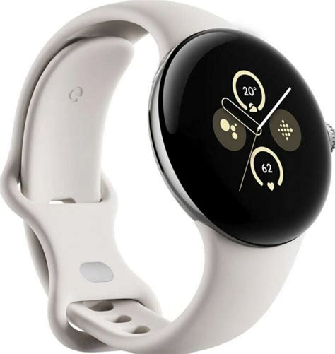 Умные часы Google Pixel Watch 2 41mm Wi-Fi (Polished Silver/Porcelain ...