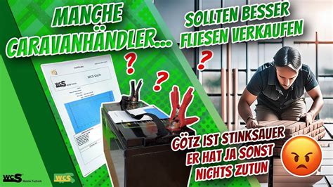 Manche Caravan Händler sollten besser Fliesen verkaufen Götz ist