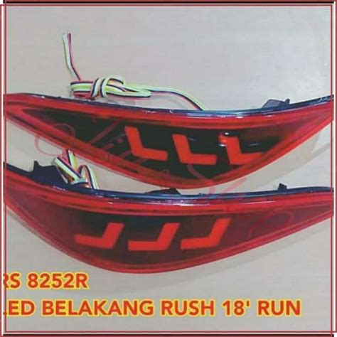 Jual Lampu Reflektor Bumper Belakang Model Runing All New Rush Di