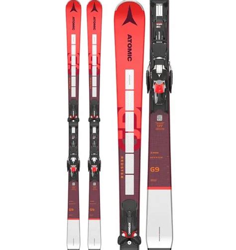 ATOMIC Alpinski Set REDSTER G9 RVSK S X 12 GW Uni Red Silver WINTER