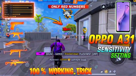 Free Fire Headshot Setting Oppo A Headshot Setting Sensi Hud