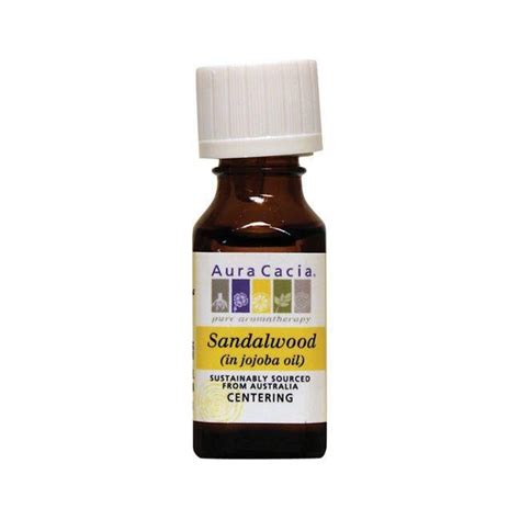 Aura Cacia Sandalwood Pure Essential Oil In Jojoba Oil 05 Fl Oz Liq