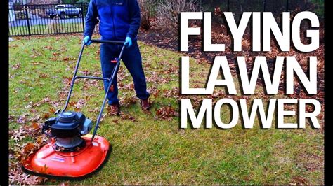 Flying Hovercraft Lawn Mower No Wheels Youtube