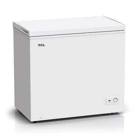 TCL 7 0 Cu Ft Chest Freezer Garage Ready White With LED Power On