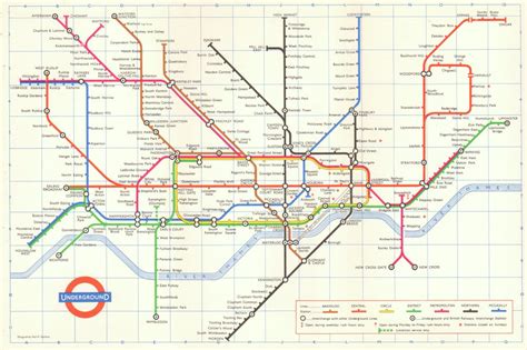 London Underground Tube Map Plan Diagram St Paul Garbutt Edition