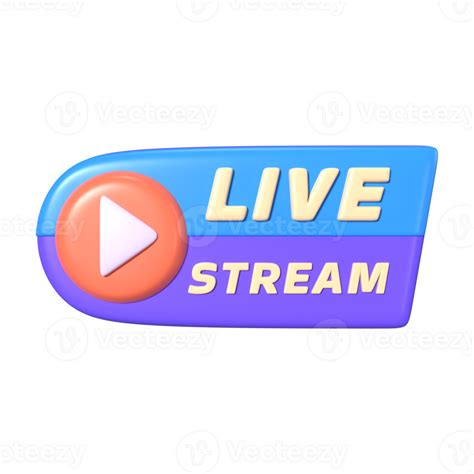 Live Streaming 3D Illustration Icon 38572135 PNG