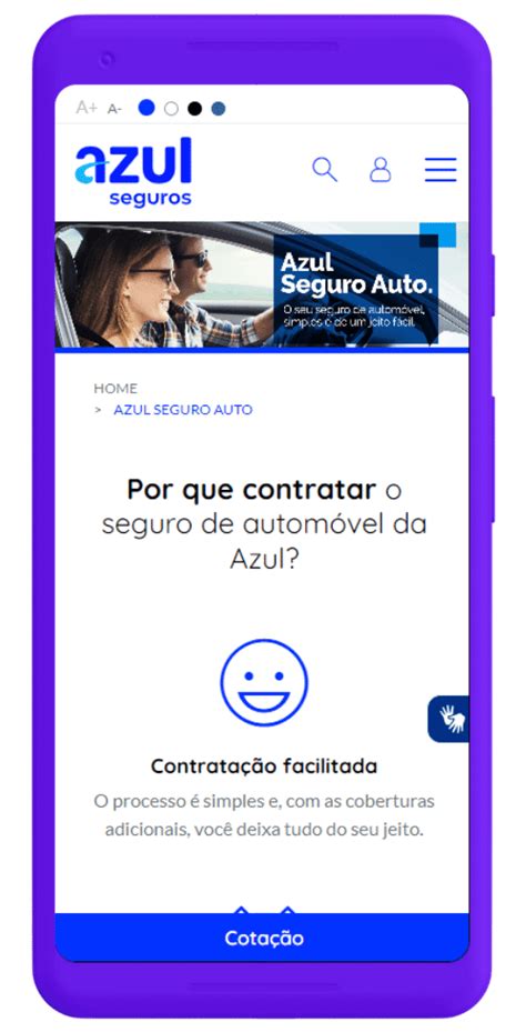 Azul Seguros Auto Coberturas serviços e como cotar online