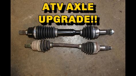 Yamaha Grizzly CV Axle Replacement And UPGRADE YouTube