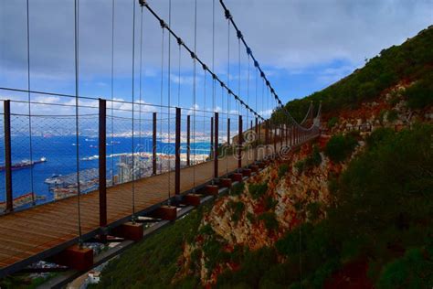 Windsor Suspension Bridge In Gibraltar Stock Image Image Of Fence