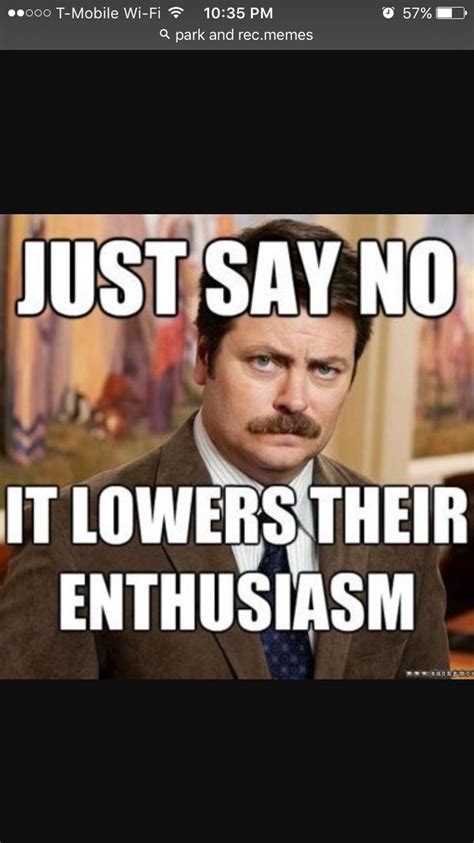 Pin By Ceren On Memes Parks And Rec Memes Ron Swanson Quotes Parks