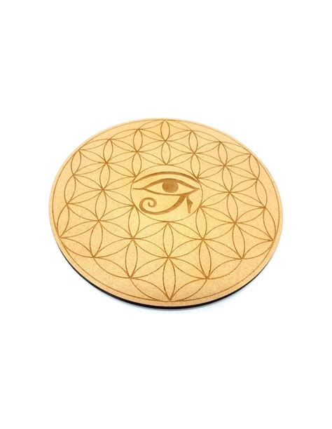 Plaque Bois Oeil D Horus Fleur De Vie