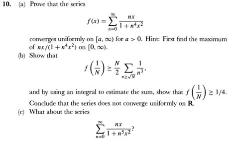 Real Analysis Uniform Convergence Proof In Spivak S Calculus