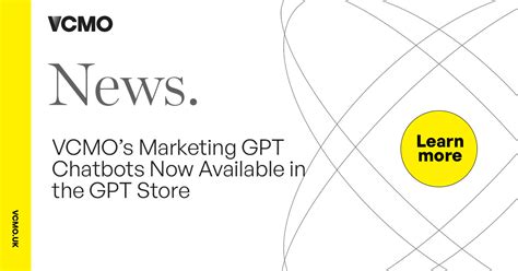 VCMOs Marketing GPT Chatbots Now Available In The GPT Store