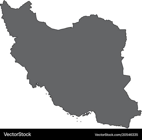 Map Of Iran Royalty Free Vector Image Vectorstock