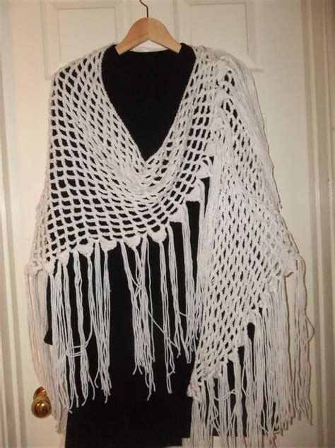 Trellis Shawl With Fringe Project On Shawl Patterns Crochet Shawl Knit Crochet