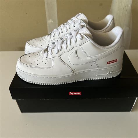 Supreme Men's White Trainers | Depop