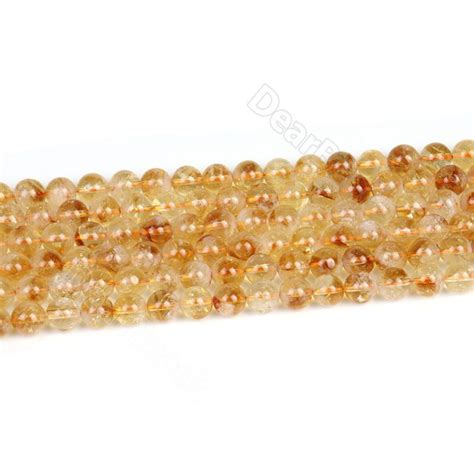 Heated Citrine Beads Wholesale For Diy Jewelry Making Dearbeads