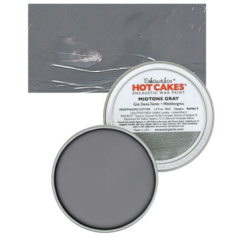 Enkaustikos Hot Cakes Encaustic Paints Midtone Gray Ml Tin Blick Art Materials