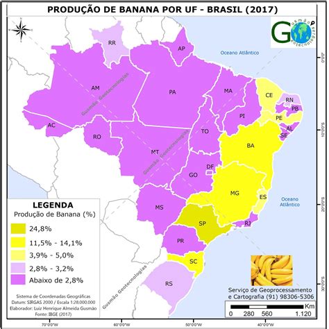 Geografia E Cartografia Digital Mapas Das Frutas De Onde Vem Cada Uma