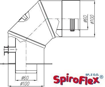 System Kominkowy Termet Spiroflex Adapter Inox Twk Kolano