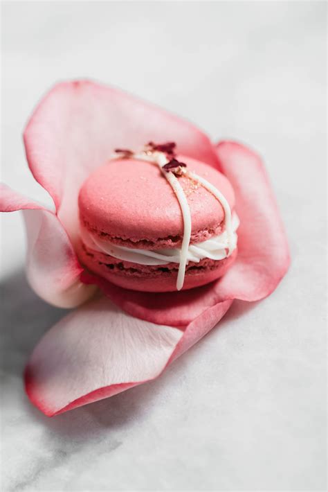 Raspberry Rose Macarons Sweet Tooth Girl