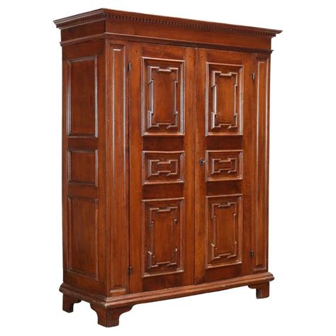 Wardrobe Baroque Walnut Italy 18th Century For Sale At 1stdibs