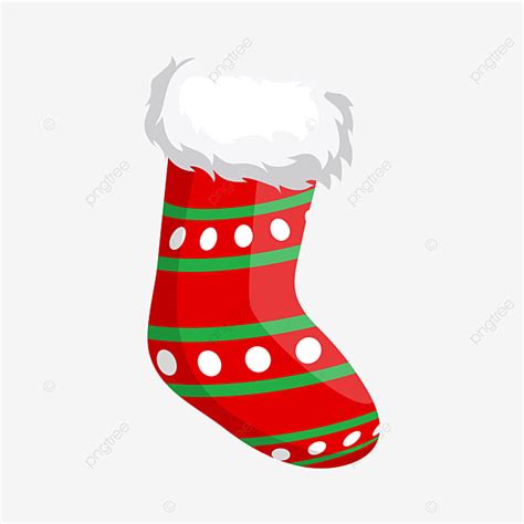 Sock Christmas Vector Design Images Red Christmas Socks With Green