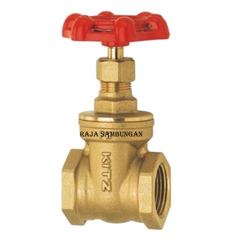 Jual Gate Valve Kuningan Inch Kitz Original Asli Kran Sambungan Pipa